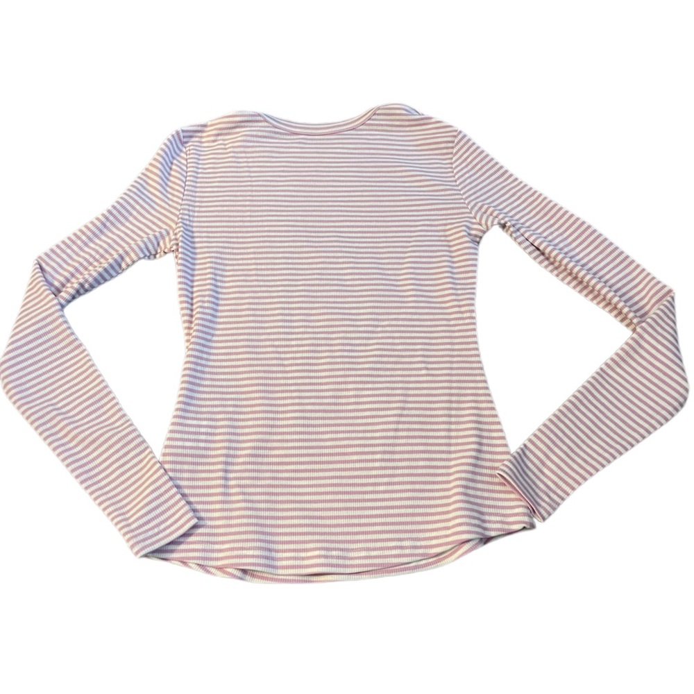 Pink Lily Stripe Tee - Picture 3 of 4